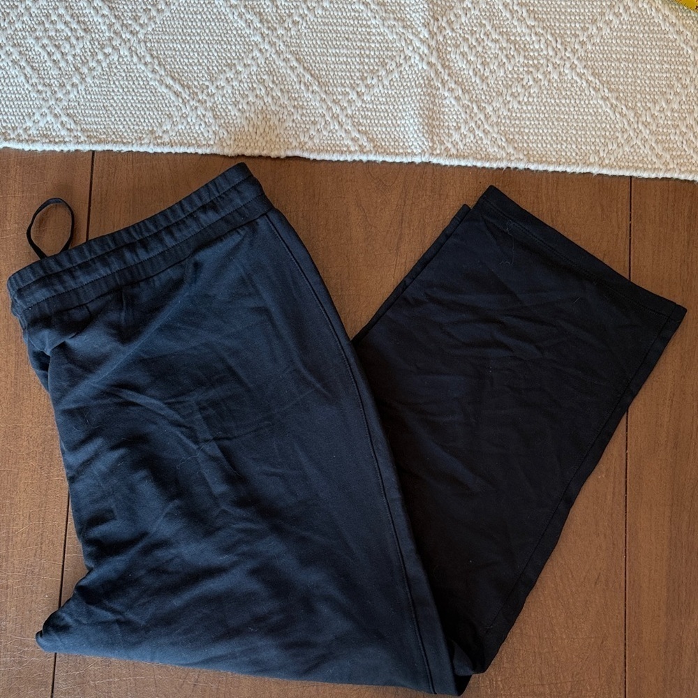 NWOT/EUC T by Talbots Black Capri Yoga Lounge Pants SZ XL